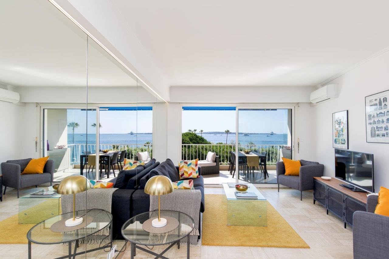 Vue Mer Exceptionnelle Sur Plage Du Midi En 1Re Ligne- 2 Chambres Cannes Exterior photo